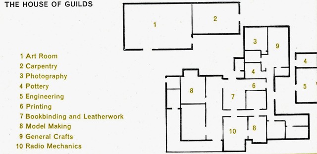 Plan of the original House of Guilds.